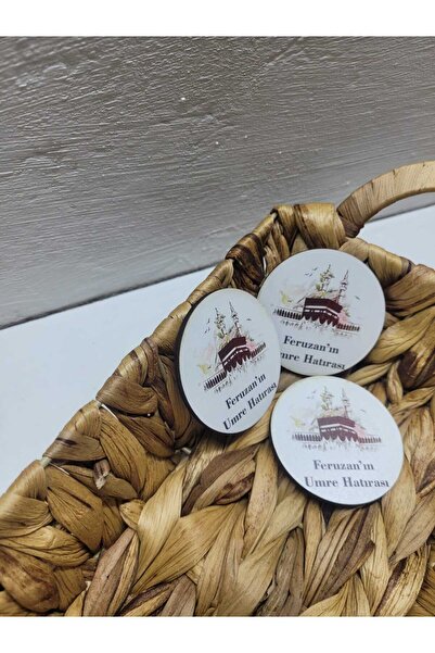 Ufuk Çizgisi Umre Hediyelik Mdf Magnet Kişiye Özel 20li