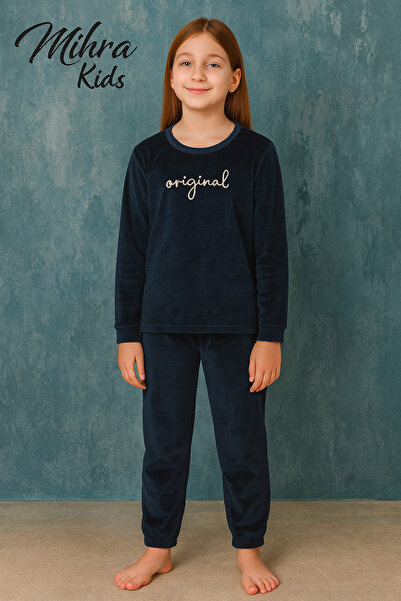 Mihra MİKRA 275-09-25 Kız Kadife Pijama Takımı – Yumuşak ve Sıcak 2’li Set 6/...
