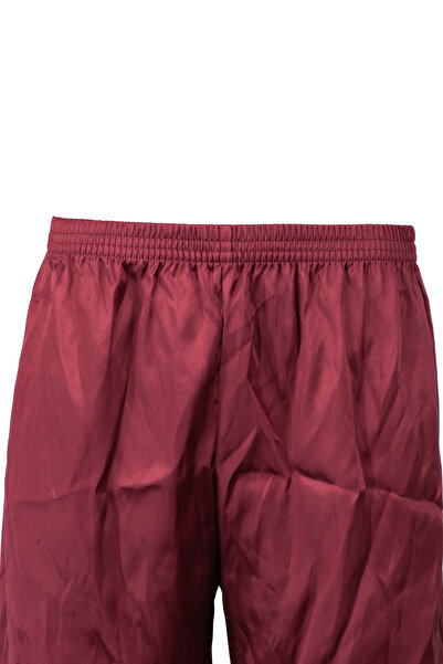 Oppland Men's Satin Fabric Shorts Solid Color Elastic Waistband No Pockets Relaxed Fit Lightweight Fabric