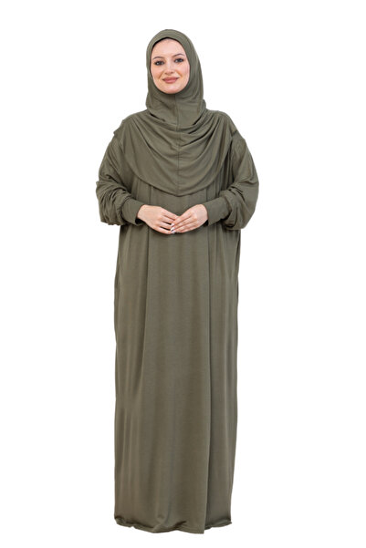 Modish Group One Piece Prayer Dress Set, Viscose Soft Hijab Abaya, Comfortable Ready-To-Wear Shawl Headscarf Suit