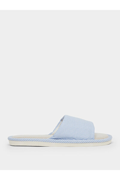 Take Two By Styli Striped Bathroom Slippers