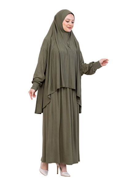 Modish Group Two Piece Prayer Dress – Long Cotton Hijab Clothing Abaya & Headscarf Set