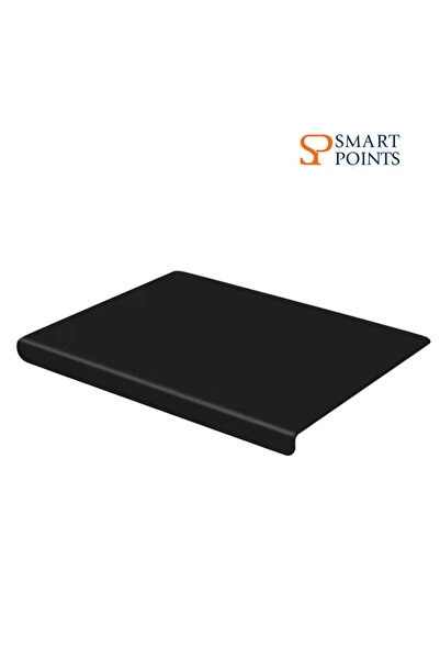 SMARTPOINTS Acrylic Cutting Board 45x40 cm - Black, 6mm, Reversible Non-Slip, Dishwasher Safe