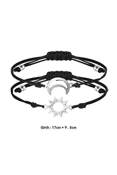 JZS أساور أفضل صديق مطابقة للين واليانغ قابلة للتعديل