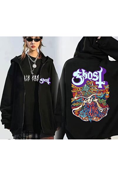 Oceanwear سويت شيرت للجنسين جوست مطبوع بسحاب بغطاء رأس