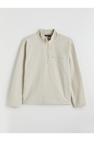 LC Waikiki Stand Collar Fleece Men's Sweatshirt