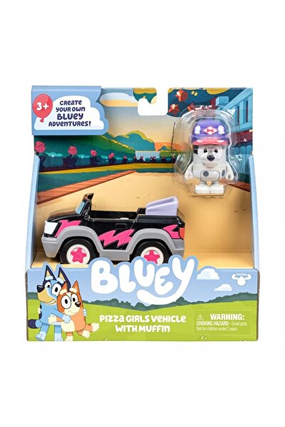 TM TOYS Bluey - Set de joacă pentru camion de livrare brioșe și pizza, multicolor