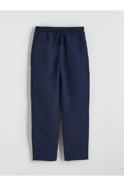 LC Waikiki Fleece Lined Boys' Trousers with Elastic Waist