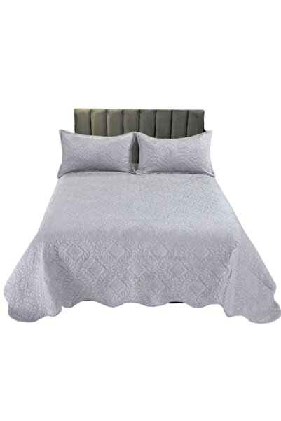Unicorn Concept Bedspread set, C08, quilted, 3 pieces, 220x240cm, Silver Grey
