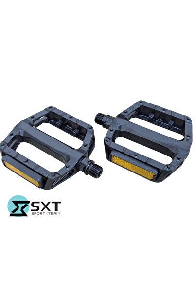 SXT Pedale Aluminiu BLACK FLAT 9/16 Negru