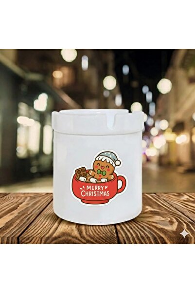 sartre art Yılbaşı Özel Yılbaşı Kurabiyesi Baskılı Porselen Söndür-At Kokusuz...