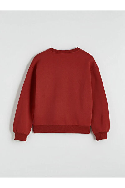 LC Waikiki Girl's Thick Sweatshirt with Crew Neck Stones