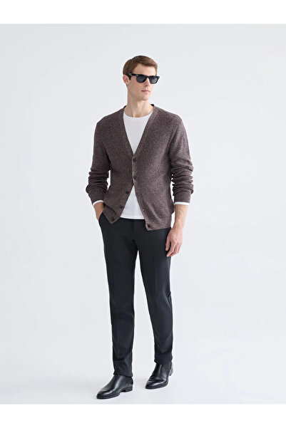 LC Waikiki Standard Mold V-Neck Men's Knitwear Cardigan