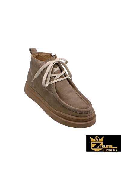 Zaim Kundura Women's Mink Genuine Suede Boots 505320061-1