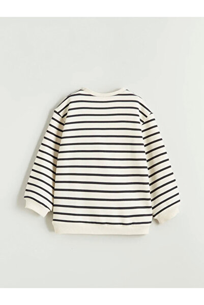 LC Waikiki Crew Neck Striped Baby Boy Sweatshirt