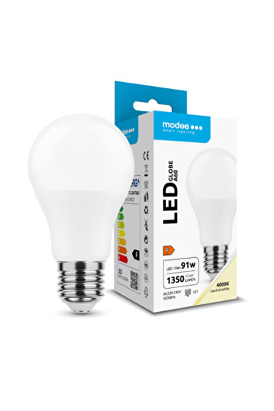 MODEE Bec LED glob, E27, A60, 13W (echivalent 91W) ML-G4000K13WE27