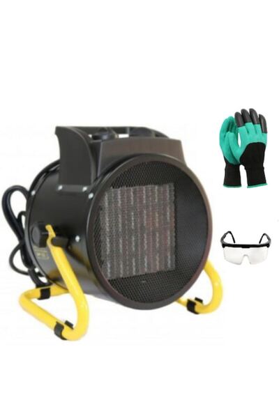 INTENSIV Electric Heater, 2 kW, 230V, 158 m3/h, 1.9 kg, Black, 3 accessories