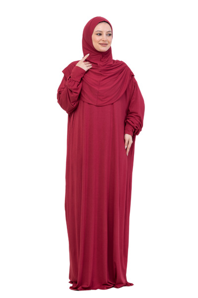 Modish Group One Piece Prayer Dress Set, Viscose Soft Hijab Abaya, Comfortable Ready-To-Wear Shawl Headscarf Suit
