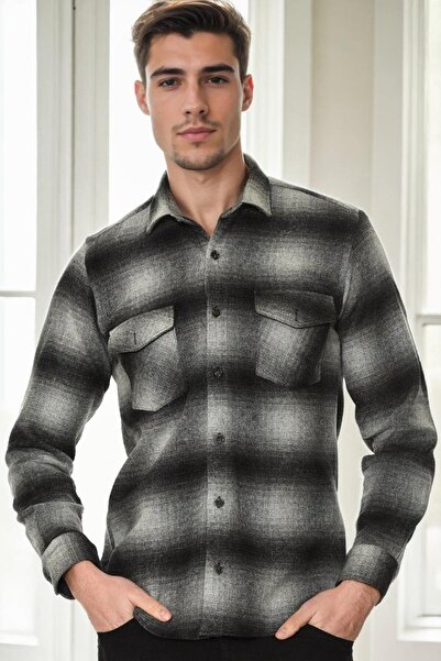 Dewberry G997 Men's Shirt-Black-Anthracite
