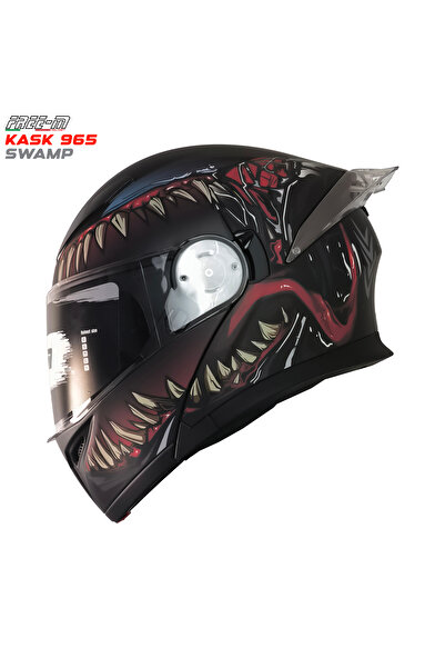 ArWears FR-965 SWAP Çene Açılır - Güneş Vizörlü ( Gözlüklü ) Motorsiklet Kaskı