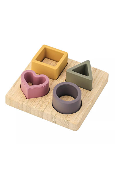 Pitikot Wooden and Silicone Geometric Shapes Set – Pitikot®, Montessori Educational Toy