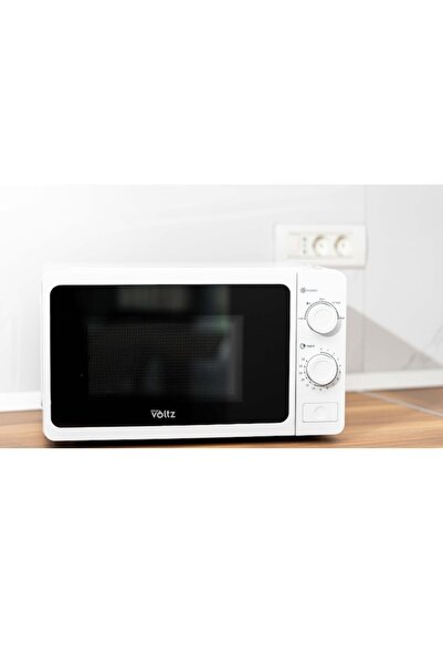 Voltz Oliver Microwave Oven, 700W, 20 L, 35-min timer, 5 power levels, defrost, turntable, white