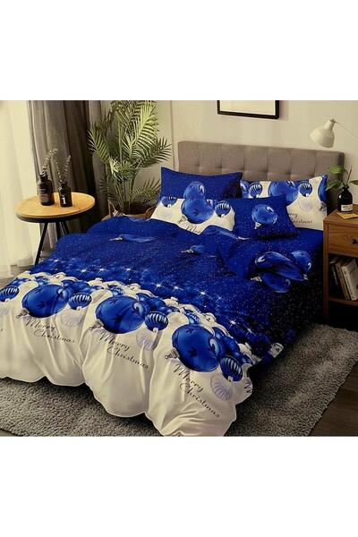 OEM Christmas bed linen, 6 pieces, 2 persons, Multicolor