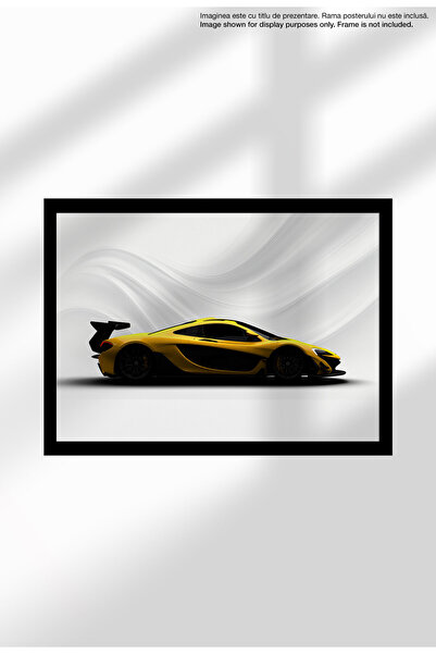 21mxm Poster Canvas cu Mașină Sport – Print Neînramat - Pasionați Auto - 1557 P1 GTR - Yellow