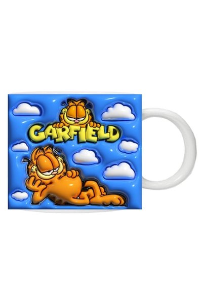 CRD PRINT Cană personalizată Garfield, CRD PRINT, 330ml, albă