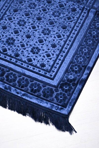 Bilenler Women's Gift Dowry Prayer Rug Set-Jacquard Woven Prayer Rug, Scarf and Crystal Prayer Beads Luxury Gift Set