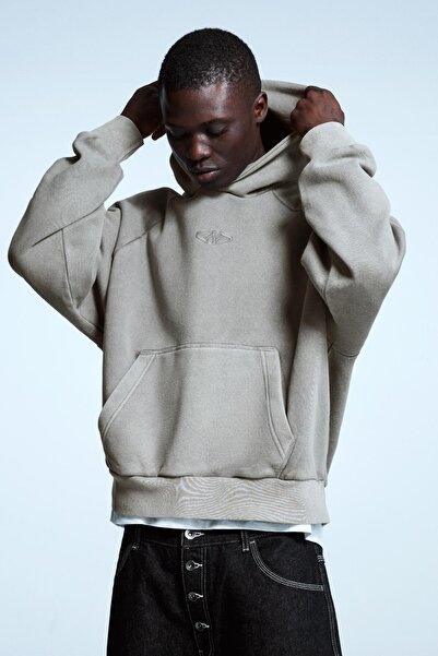 Bershka Boxy fit kapüşonlu sweatshirt