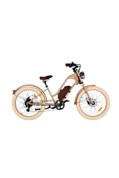 Citycoco Vacay 350W Bisiklet ( CC01618, 350W, BEJ- HAKİ-SİYAH )