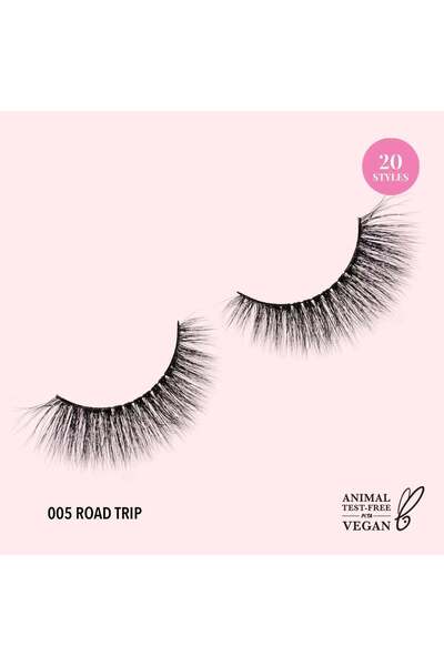 Moira Beauty رموش مويرا ثلاثية الأبعاد بتأثير بيونيك نباتية من المنك الصناعي (005، رحلة برية) - LASHBV05