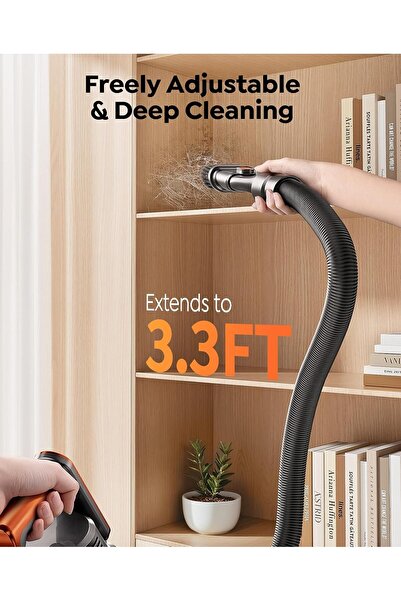 Fieety V9 cordless upright vacuum cleaner 550W, 45KPa, 60 min autonomy, with touch screen, automatic