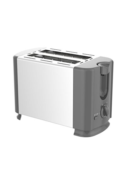 rosberg Toaster R51440GS, 700W, 2-Slice, 6-Level, Cool-Touch Exterior, White/Grey