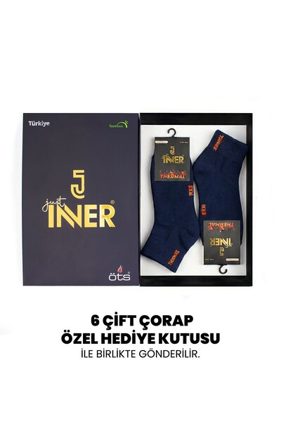 Just inner Men's Socks 6-Piece Booties (Bamboo)