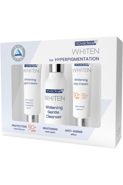 Novaclear Set de albire (cremă de zi, cremă de noapte, demachiant)