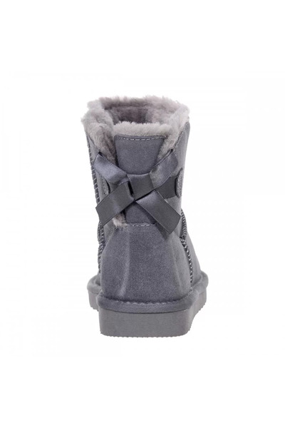 CGM Boots made of natural leather and fur interior, bow at the back