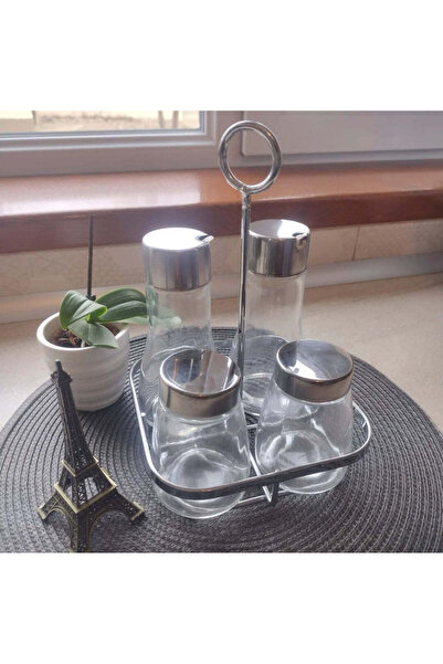 dealshopromania Set Oliviera de 5 piese, sare piper 200 ml 2 buc ulei oțet 25...