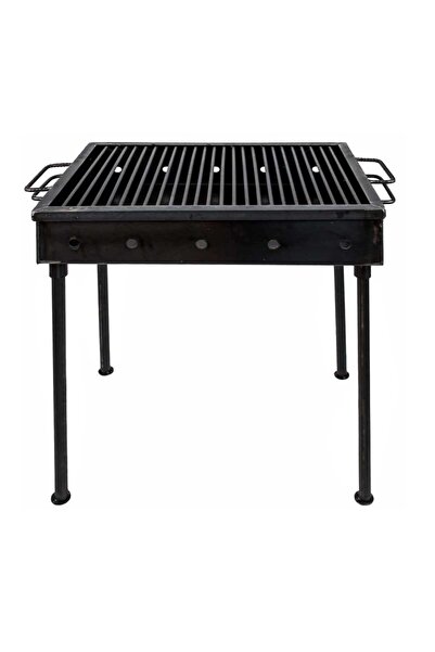 dealshopromania Grătar metalic cu picioare detașabile pentru cărbune și lemne 50x35 cm portabil și eficient pentru exterior