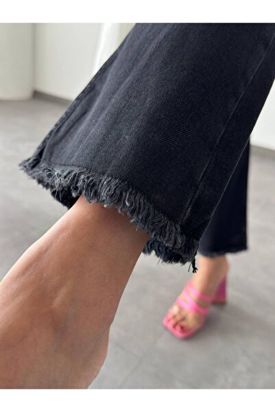 LACARINO Mini Flare Pants with Tassel Detail on the Legs