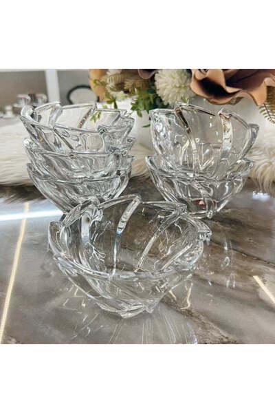 dealshopromania Set 6 boluri sticlă rezistentă,13 cm ,Ebby