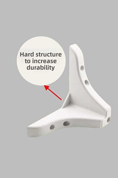 MH MiniHediye Bellona Rose Berjer Furniture Sofa Coffee Table Pouf Seat Leg 9.5 cm White Base Legs