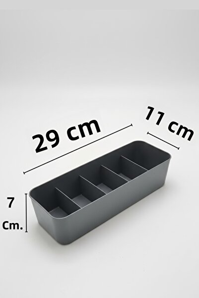 Fesya Home Split 5 Compartments 2 Pieces Cabinet Organizer Jewelry, Buckle, Socks, Underwear Organizer - Anthracite