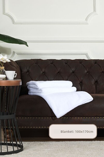 Elart Enjoy Wellsoft Tv Blanket (100X170 cm) White