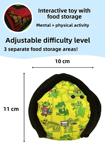 Havhav Lotus Crocodile Interactive Play Set – Plush Crocodile Sound Dog Toy + Lotus Food Storage Ball