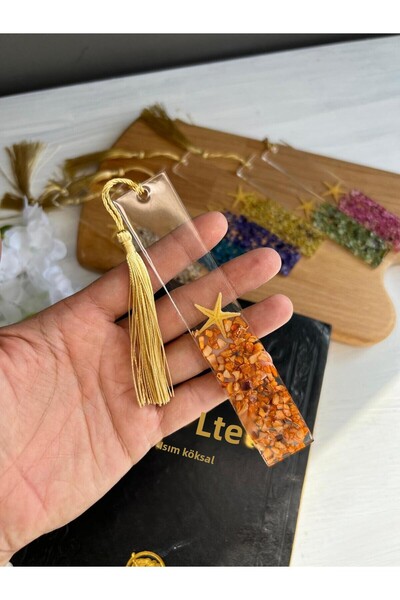 Sultan Tasarım Colorful Seashell Epoxy Bookmark