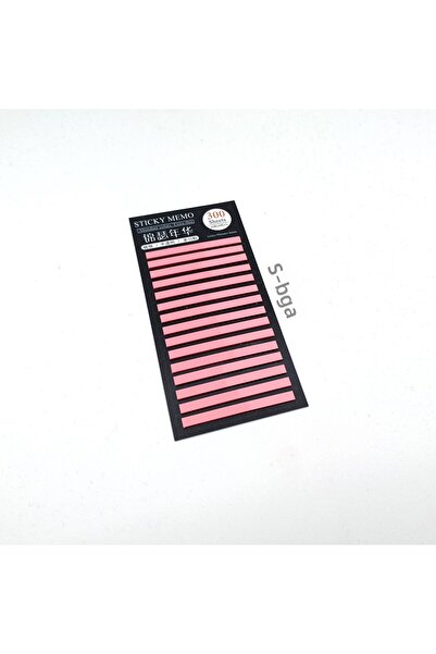 sibga tasarım Pink Thin Strip Postit 300 Sheets Transparent Color Post-It Post It. Bookmark Bookmark Sticker