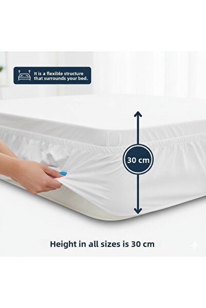 OSIO Mattress Pad Cotton Quilted Towel Texture Fitted Full Edge Liquid Proof Mattress Protector