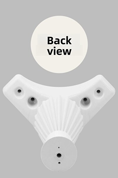 MH MiniHediye Furniture Sofa Armchair Tv Unit Pouf Leg 12 cm White Base Leg Feet